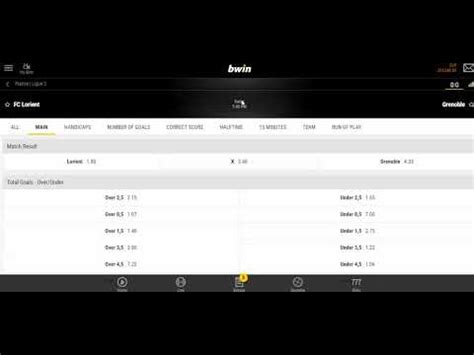 bwin correct score